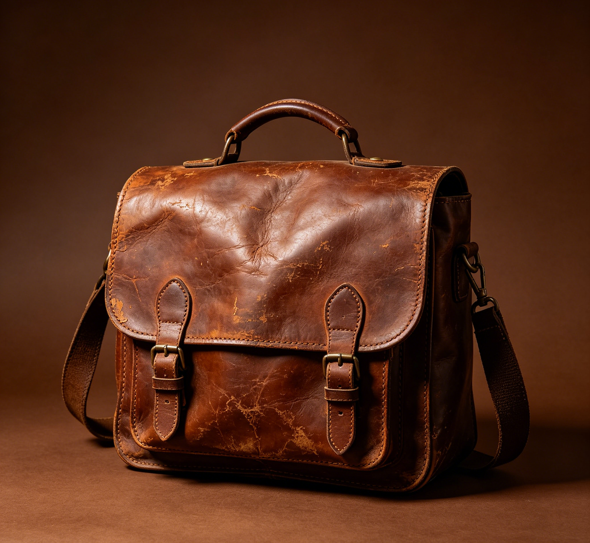 Slim Luxury Leather Business Office Tote Bag